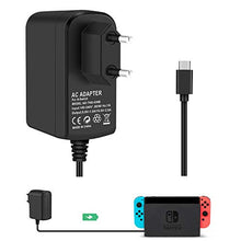 Carica l'immagine nel visualizzatore di Gallery, KINGTOP 15V 2.6A Caricatore Nintendo Switch Alimentatore USB Tipo-C...