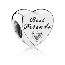 Carica l'immagine nel visualizzatore di Gallery, Pandora Donne Bead Migliori Amici del Cuore 925 Zirconia Trasparente -... - Ilgrandebazar
