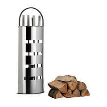 Carica l'immagine nel visualizzatore di Gallery, Relaxdays 10022290 Accessori Camino, 5 Pezzi, Moderno, Porta-Attrezzi,...