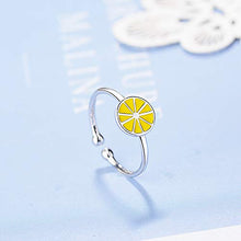 Carica l'immagine nel visualizzatore di Gallery, Chandler Anello Aperto in Argento 925 a Forma di Limone, per Ragazze,... - Ilgrandebazar