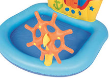 Carica l'immagine nel visualizzatore di Gallery, Bestway 52211 | Piscina Gonfiabile Barchetta con Timone e 3 Pesciolini, Blu