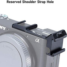Carica l'immagine nel visualizzatore di Gallery, Linghuang Luce Microfono Scarpa Fredda Piastra di Montaggio per Sony A6100 /...