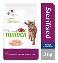 Carica l'immagine nel visualizzatore di Gallery, Trainer Natural Cat Sterilised Adult con Carni Bianche e Fibra di 3 kg