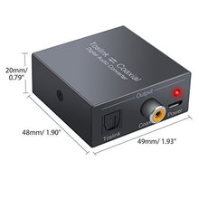 Carica l'immagine nel visualizzatore di Gallery, PROZOR Convertitore Bidirezionale da Digitale Coassiale a SPDIF Toslink...