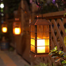 Carica l'immagine nel visualizzatore di Gallery, 2 Pack Lanterna Solare Esterno Lampada da Giardino IP44 impermeabile Vintage...
