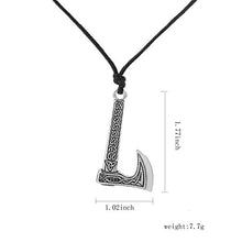 Carica l'immagine nel visualizzatore di Gallery, Lemegeton - Collana norrena con ciondolo ascia di Perun, bussola... - Ilgrandebazar