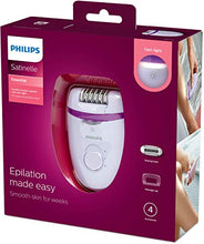 Carica l'immagine nel visualizzatore di Gallery, Philips BRE275/00 Satinelle Essential Epilatore Elettrico Compatto, 4...