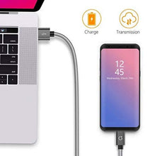 Carica l'immagine nel visualizzatore di Gallery, Gritin Cavo USB C [3 Pezzi: 1m, 1.5m, 2m] Nylon 1m+1.5m+2m, Grigio - Ilgrandebazar