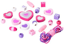 Carica l'immagine nel visualizzatore di Gallery, Melissa &amp; Doug- Cuori Luccicanti Set di Perline in Legno, Multicolore - Ilgrandebazar