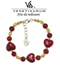Carica l'immagine nel visualizzatore di Gallery, Venetiaurum - Bracciale Da Donna con perle in vetro originale di Murano e...