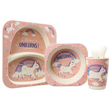 Carica l'immagine nel visualizzatore di Gallery, Lesser &amp; Pavey LP42974 unicorno in bambù eco-friendly 5 pezzi Set da tavola,... - Ilgrandebazar