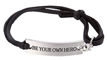 Carica l'immagine nel visualizzatore di Gallery, Lemegeton "Be Your Own Hero connettore in Metallo Messaggio di Chestnut - Ilgrandebazar
