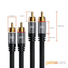 Carica l'immagine nel visualizzatore di Gallery, Primewire - 5m Cavo RCA Stereo - 2X Maschio a -