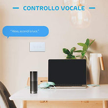Carica l'immagine nel visualizzatore di Gallery, meross Wifi Smart Interruttore Parete Italiana Intelligente, 1/2/3 Gang...
