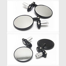 Carica l'immagine nel visualizzatore di Gallery, KKmoon 22mm Black Motorcycle Round 7/8"Bar End Rearview Side Specchi per... - Ilgrandebazar