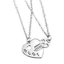 Carica l'immagine nel visualizzatore di Gallery, AKIEE pendente collana Best Friends Forever BFF Cuore E Chiave - Ilgrandebazar