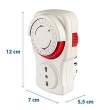 Carica l'immagine nel visualizzatore di Gallery, Poly Pool PP1408 Programmatore Timer Giornaliero, Spina 16 A e Presa...