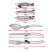 Carica l'immagine nel visualizzatore di Gallery, gotyou 6 Pezzi Posate in Acciaio Inossidabile,Posate Portatili/Posate...
