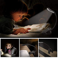 Carica l'immagine nel visualizzatore di Gallery, Luce lettura libro notturna, TechRise lampada con pinza 4 grande LED e 3... - Ilgrandebazar