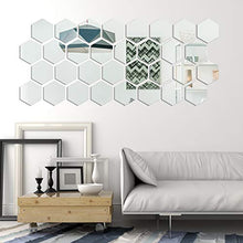 Carica l'immagine nel visualizzatore di Gallery, 24 Pezzi Removibile Acrilico Specchio Adesivo Parete Decal per Casa...