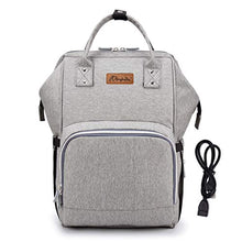Carica l'immagine nel visualizzatore di Gallery, Borsa Fasciatoio Neonato Multifunzione, Zaino Passeggino Grey