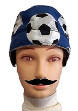Carica l'immagine nel visualizzatore di Gallery, Cappelli chirurgico, palloni da calcio blu. Per uomo a pelo corto,... - Ilgrandebazar