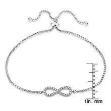 Carica l'immagine nel visualizzatore di Gallery, In argento sterling, con zirconia cubica infinito regolabile Sterling Silver - Ilgrandebazar
