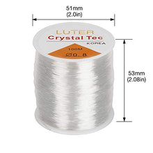 Carica l'immagine nel visualizzatore di Gallery, LUTER 0.8mm Filo/Lenza di Trasparente Elastico per Braccialetti Gioielli...