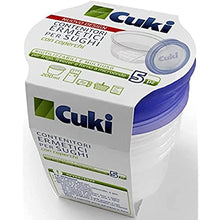 Carica l'immagine nel visualizzatore di Gallery, Cuki Contenitori Ermetici Per Sughi Con Coperchi - 0,20 L - Ø7,2 X H8,2 Cm - [5 pezzi]