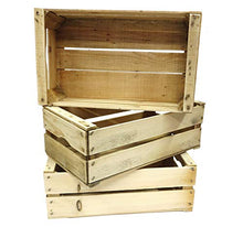 Carica l'immagine nel visualizzatore di Gallery, Set n. 3 Cassette in Legno | cm 50x30x18 | per Arredamento Giardino, Stile... - Ilgrandebazar