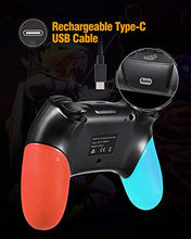 Carica l'immagine nel visualizzatore di Gallery, Pro Controller per Nintendo Switch Wireless Bluetooth blu