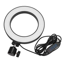 Carica l'immagine nel visualizzatore di Gallery, EBTOOLS Lampada da tavolo per trucco con anello fotografia, 6 pollici...