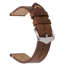 Carica l'immagine nel visualizzatore di Gallery, Cinturini orologi in pelle, APACHE Crazy Horse/Cera 20mm, Olio Marrone Chiaro - Ilgrandebazar