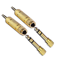 Carica l'immagine nel visualizzatore di Gallery, S SIENOC 2x Jack da 6.3 mm a 3.5 Audio Adapter &amp; Maschio a 6.5...