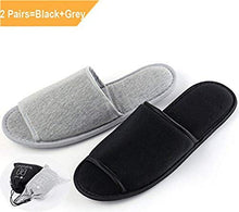 Carica l'immagine nel visualizzatore di Gallery, Pantofole Usa e getta aperto Estate portatile EU 35-43, Noir*blanc - Ilgrandebazar