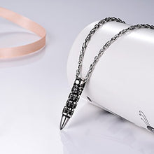 Carica l'immagine nel visualizzatore di Gallery, PROSTEEL Halloween Collana Pendente Cindolo Gotico Scheletro 1. Argento - Ilgrandebazar