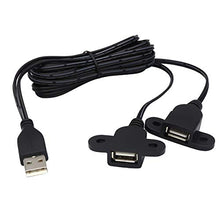 Carica l'immagine nel visualizzatore di Gallery, QiCheng&amp;LYS Ricarica USB 2.0, Montaggio da Pannello Maschio Cavo e Adattatore