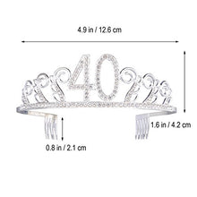 Carica l'immagine nel visualizzatore di Gallery, Rhinestone di cristallo Tiara compleanno Princess Crowns Pettini per... - Ilgrandebazar