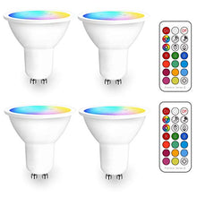 Carica l'immagine nel visualizzatore di Gallery, iLC LED Lampadine Faretto GU10 colorate Cambiare colore Confezione Da 4 - Ilgrandebazar