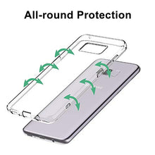 Carica l'immagine nel visualizzatore di Gallery, DOSMUNG Custodia per Samsung Galaxy S8,Trasparente S8
