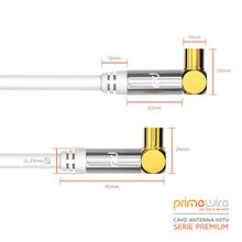 Carica l'immagine nel visualizzatore di Gallery, CSL-Computer PW - 3m 135db HDTV Cavo 3,0m cavo per antenna con gomito 90° - Ilgrandebazar