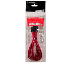 Carica l'immagine nel visualizzatore di Gallery, SilverStone SST-PP07-PCIR - cavo di estensione sleevato 8pin a PCI-E rosso