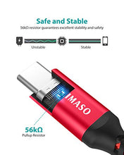 Carica l'immagine nel visualizzatore di Gallery, Nimaso Huawei Cavo USB C 5A[2Pezzi/2M+2M], Type-C 2M+2M, Rosso