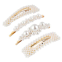Carica l'immagine nel visualizzatore di Gallery, Lurrose, fermagli per capelli con perle, modello semplice e alla moda,... - Ilgrandebazar