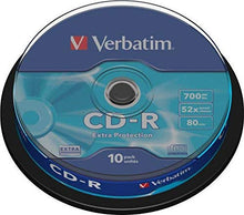 Carica l'immagine nel visualizzatore di Gallery, Verbatim CD-R 80MIN Datalife Extra Protection - Confezione da 10