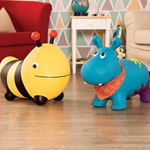 Carica l'immagine nel visualizzatore di Gallery, B. toys – Ippopotamo cavalcabile gonfiabile con pompa Inclusa – Giochi Blu