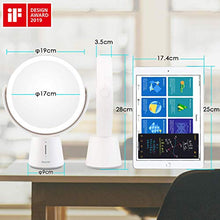 Carica l'immagine nel visualizzatore di Gallery, Auxmir Specchio Trucco LED Ingranditore 10X/1X a Doppia Faccia 19cm