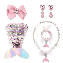 Carica l'immagine nel visualizzatore di Gallery, PowerKing Collana per Bambini, Set di Gioielli da Principessa con Rosa