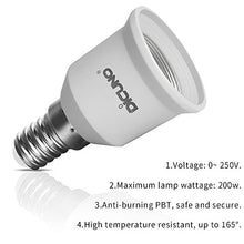 Carica l'immagine nel visualizzatore di Gallery, DiCUNO 4-Pack E14 a E27 Socket Converter Adapter Adattatore di base 4P - Ilgrandebazar
