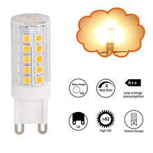 Carica l'immagine nel visualizzatore di Gallery, Vicloon G9 5W LED Lampadina,Lampadina Alogena 40W 5 Pezzi 5w Bianco
